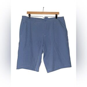 High‎ Ten Chino Men 36 Blue Golf Shorts Casual Summer Stretch Drawstring Waist